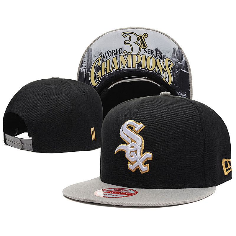 Chicago White Sox New Era Black/Gray World Series Champions 9FIFTY Snapback Adjustable Hat