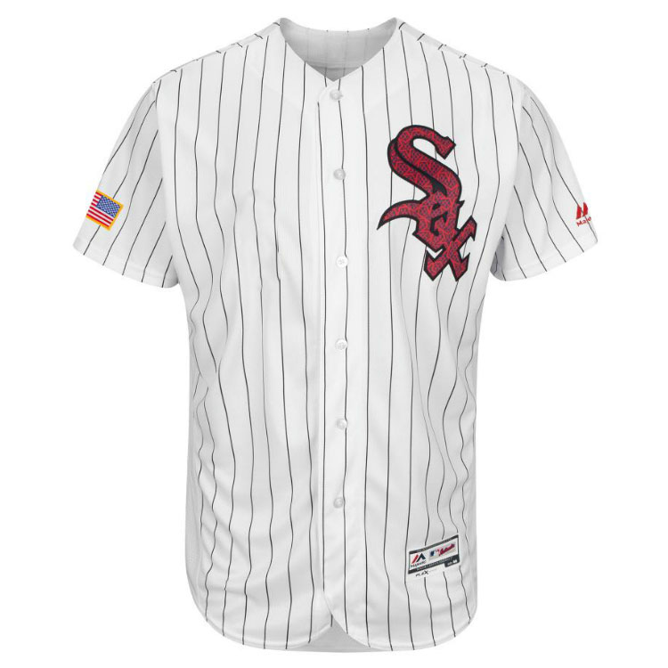 Chicago White Sox Majestic White 2016 Independence Day Stars & Stripes Flex Base Team Jersey