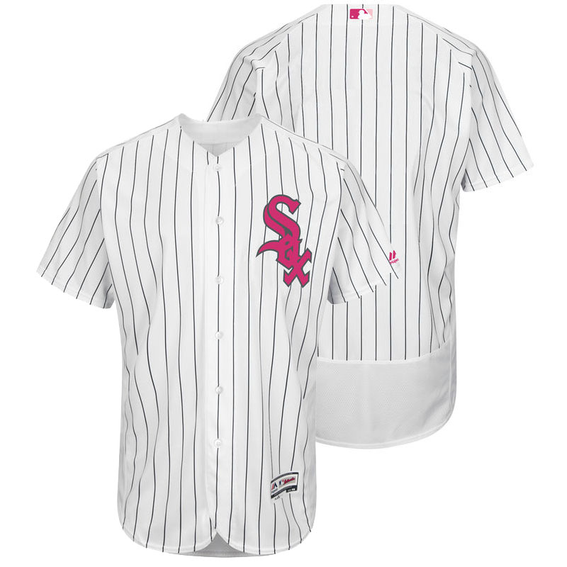 Chicago White Sox White Home 2016 Mother's Day Flex Base Jersey