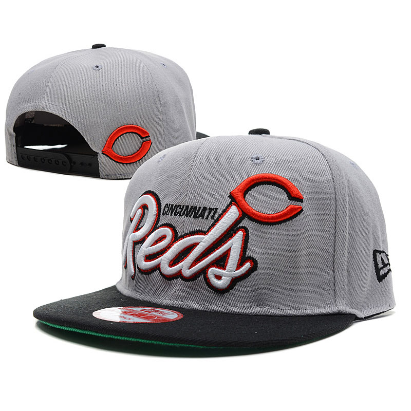 Cincinnati Reds New Era Gray/Black 9FIFTY Performance Fitted Hat