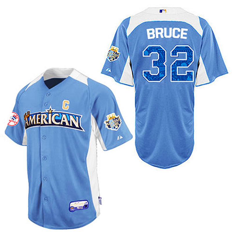 Cincinnati Reds #32 Jay Bruce Blue 2012 All-Star BP Jersey