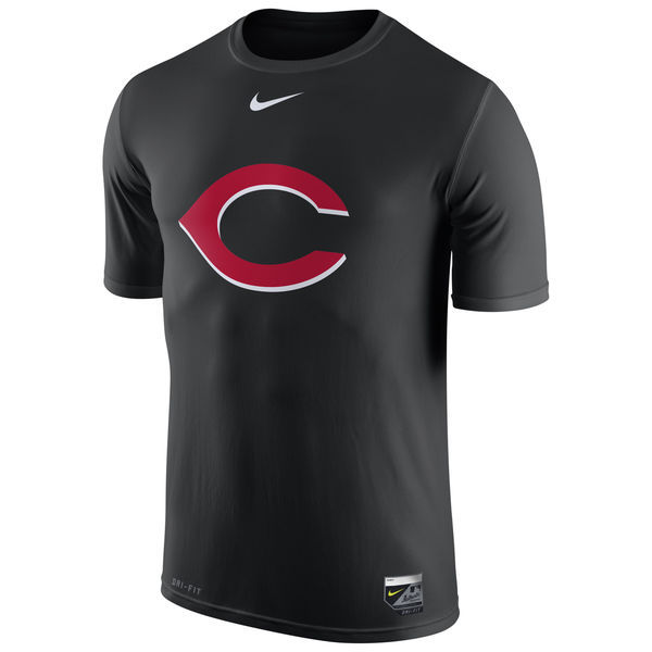 Cincinnati Reds Navy Authentic Collection Legend Logo 1.5 Performance Dri-FIT T-Shirt