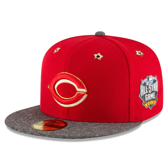 Cincinnati Reds New Era Red 2016 MLB All-Star Game Patch 59FIFTY Fitted Hat