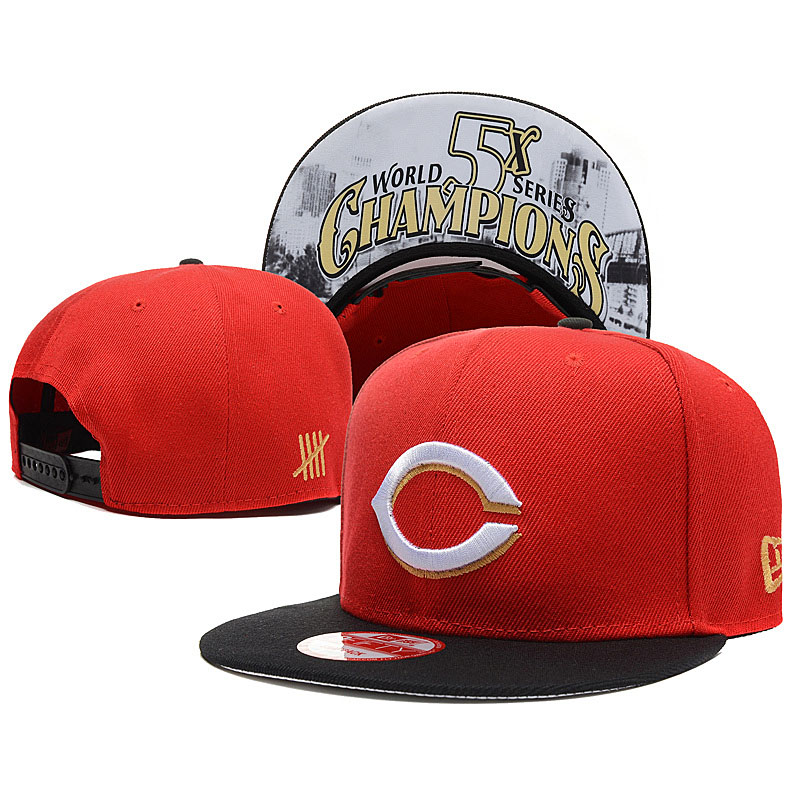 Cincinnati Reds New Era Red/Black World Series Champions 9FIFTY Snapback Adjustable Hat