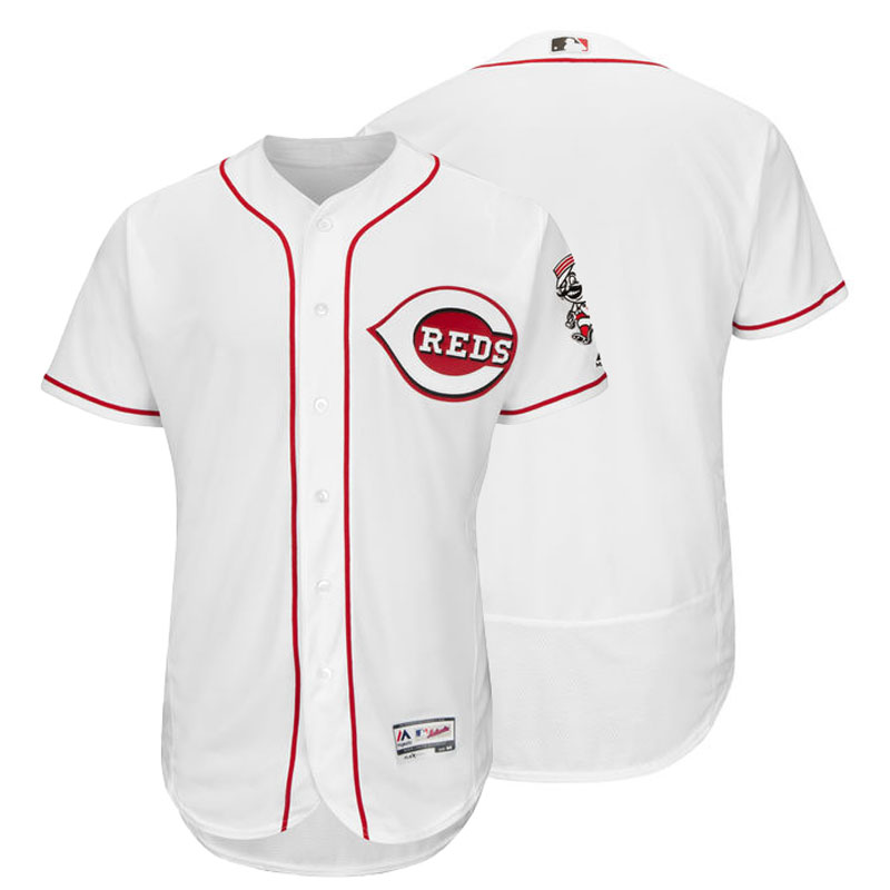 Cincinnati Reds White Flexbase Authentic Collection Team Jersey