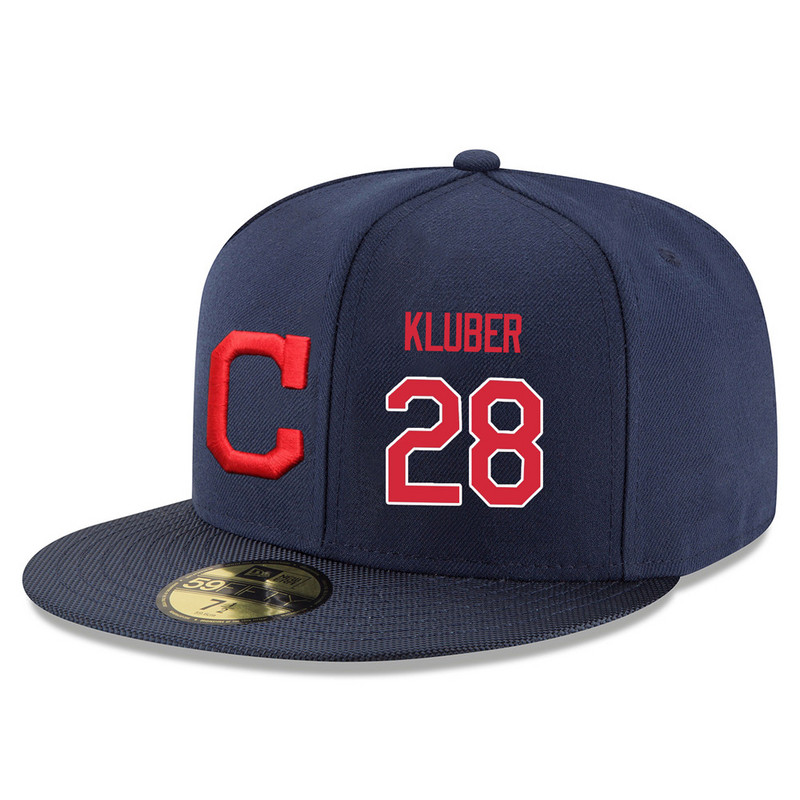 Cleveland Indians Corey Kluber Navy 59FIFTY Fitted Hat