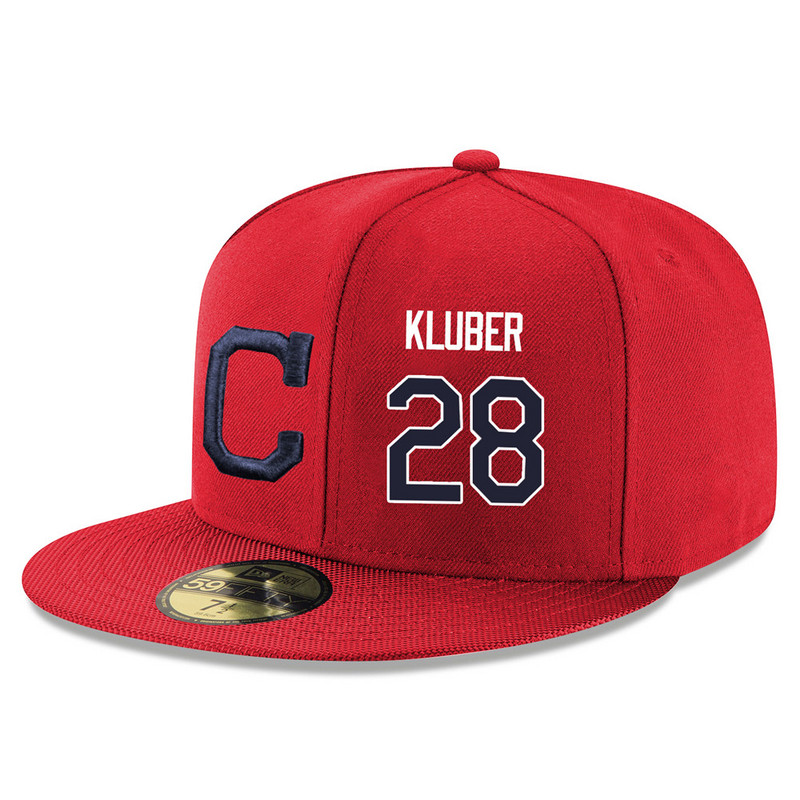 Cleveland Indians Corey Kluber Red 59FIFTY Fitted Hat