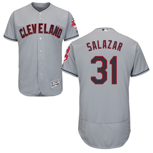 Cleveland Indians Danny Salazar #31 Majestic Gray Authentic Collection Flexbase Jersey