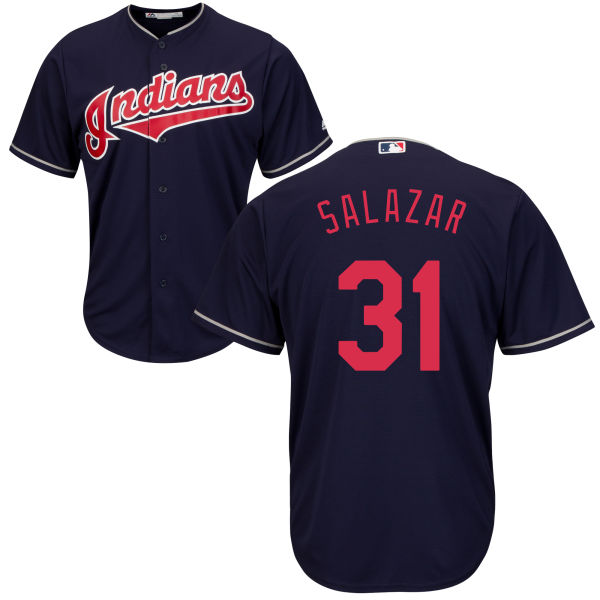 Cleveland Indians Danny Salazar #31 Majestic Navy Authentic Cool base Jersey