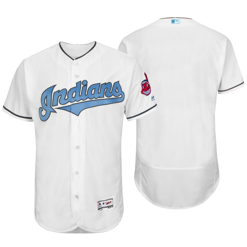 Cleveland Indians 2016 Father's Day White Flex Base Team Jersey