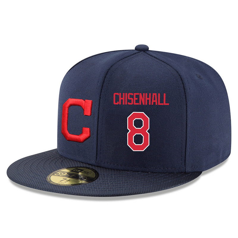 Cleveland Indians Lonnie Chisenhall Navy 59FIFTY Fitted Hat