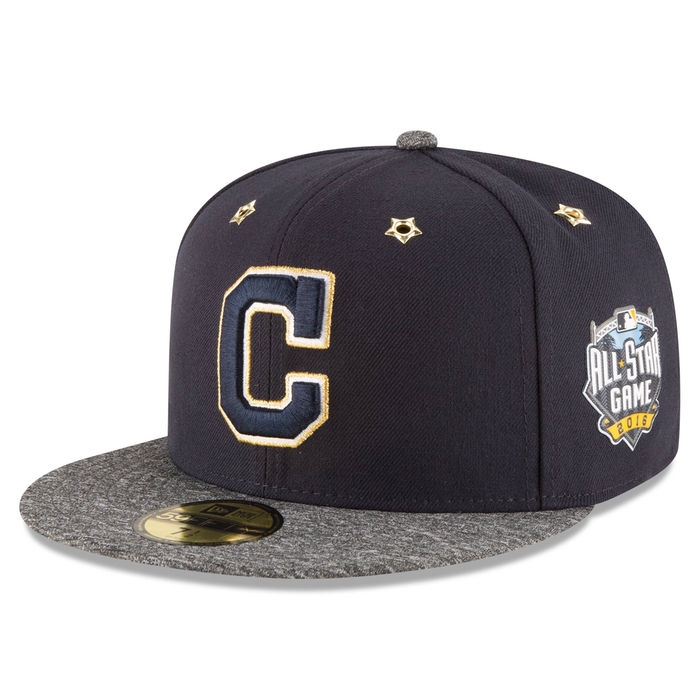 Cleveland Indians New Era Navy 2016 MLB All-Star Game Patch 59FIFTY Fitted Hat