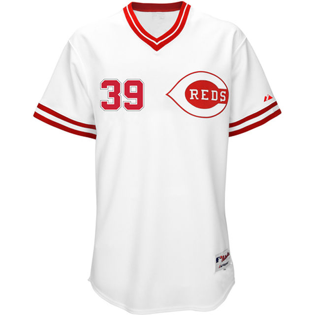 Cincinnati Reds Devin Mesoraco #39 Majestic White Authentic Turn Back the Clock Jersey