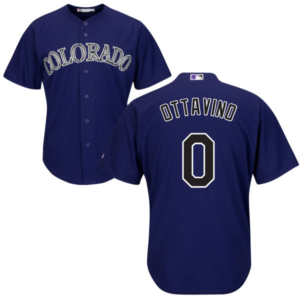 Colorado Rockies Adam Ottavino #0 Majestic Purple Authentic Cool base Jersey