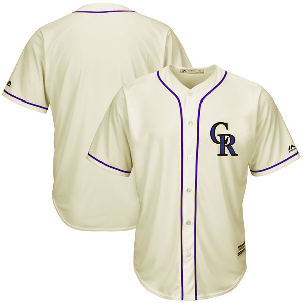 Colorado Rockies Cream Cool Base Ivory Fashion Team Jersey