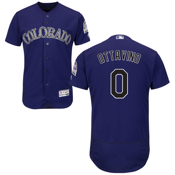 Colorado Rockies Adam Ottavino #0 Majestic Purple Authentic Collection Flexbase Jersey