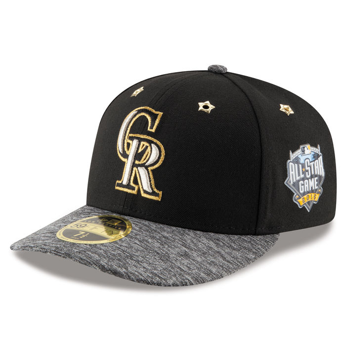 Colorado Rockies New Era Black 2016 MLB All-Star Game Patch Low Profile 59FIFTY Fitted Hat