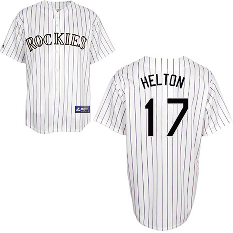 Colorado Rockies #17 Todd Helton Cool Base White Jersey