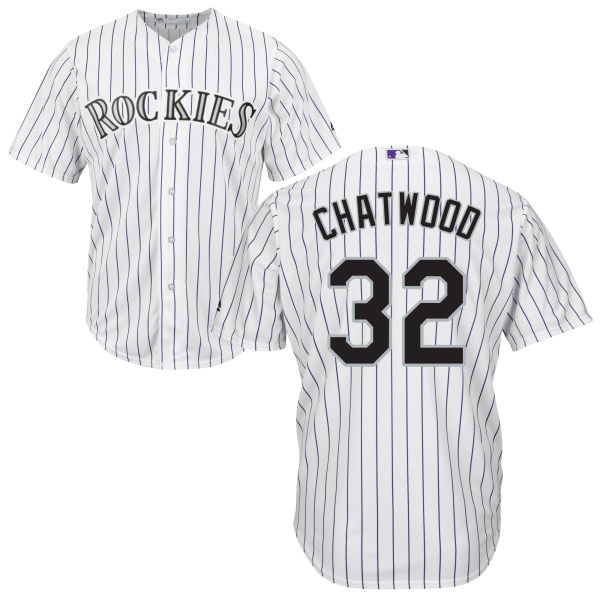 Colorado Rockies Tyler Chatwood #32 Majestic White Authentic Cool base Jersey