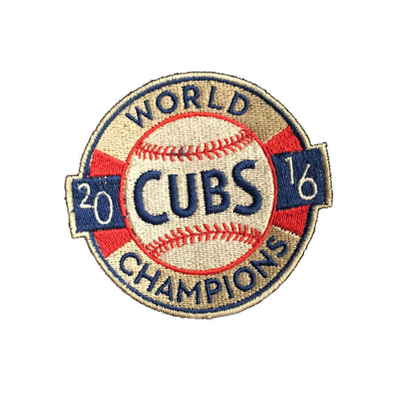 Chicago Cubs Cream 2016 World Series Champions Patch Model After 1907 Champions Logo 4.5 X 3.5 Patch