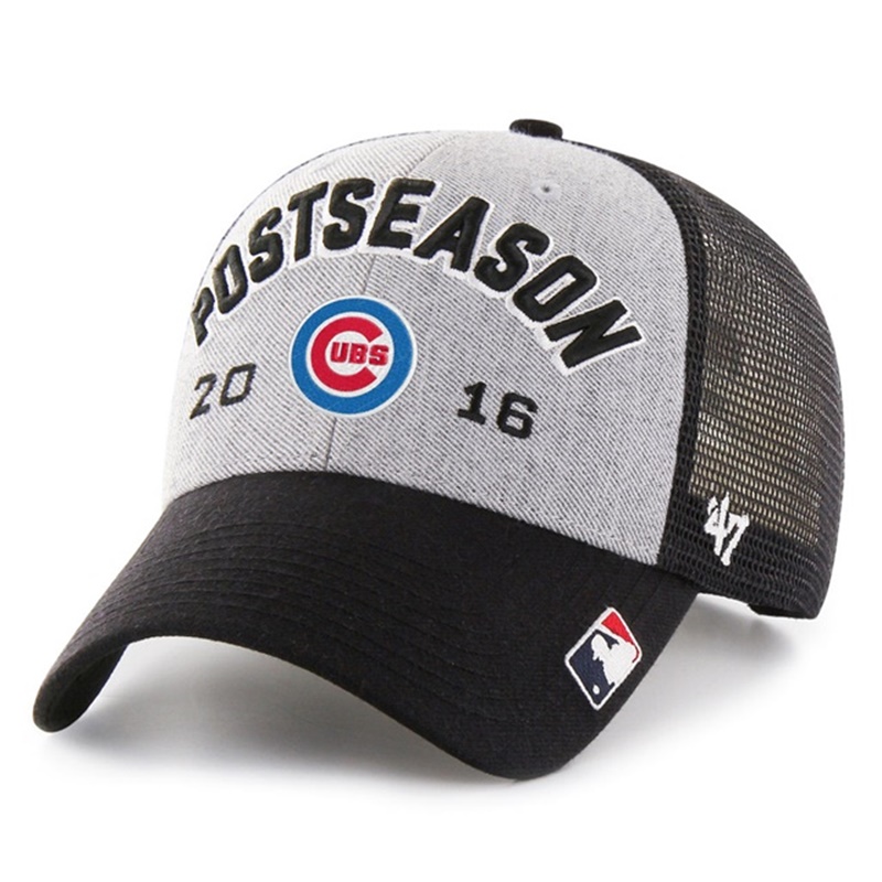 Chicago Cubs Gray Black 2016 NL Central Division Champions Locker Room Adjustable Hat