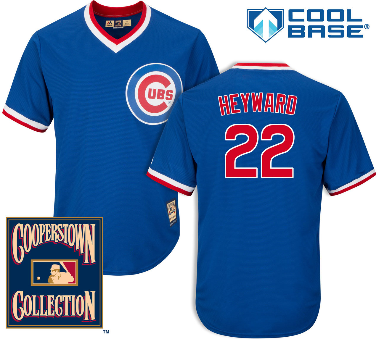 Jason Heyward #22 Chicago Cubs 1969 Cooperstown Royal Cool Base Jersey