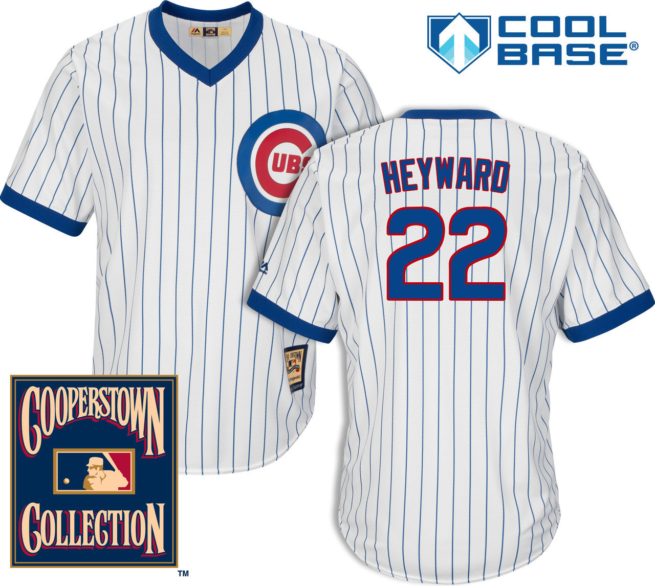 Jason Heyward #22 Chicago Cubs 1969 Cooperstown White Cool Base Jersey