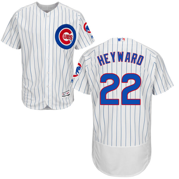 Jason Heyward #22 Chicago Cubs Home White Authentic Collection Flexbase Player Jersey