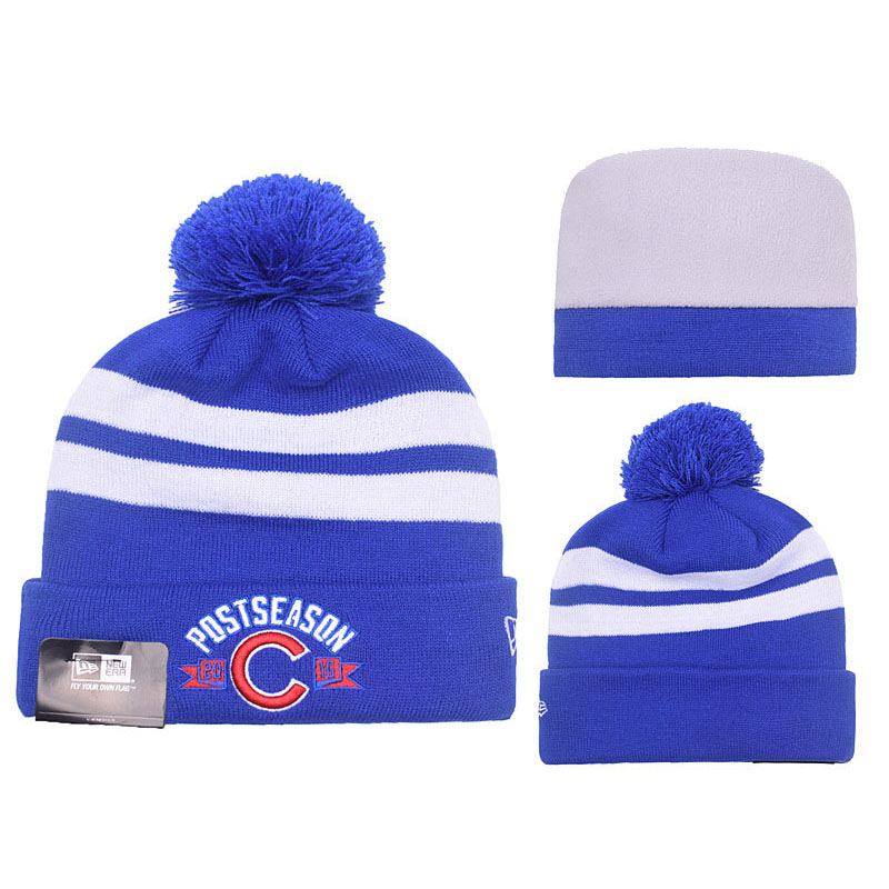 Chicago Cubs Royal Redux 2016 Cuffed Knit Hat With Pom