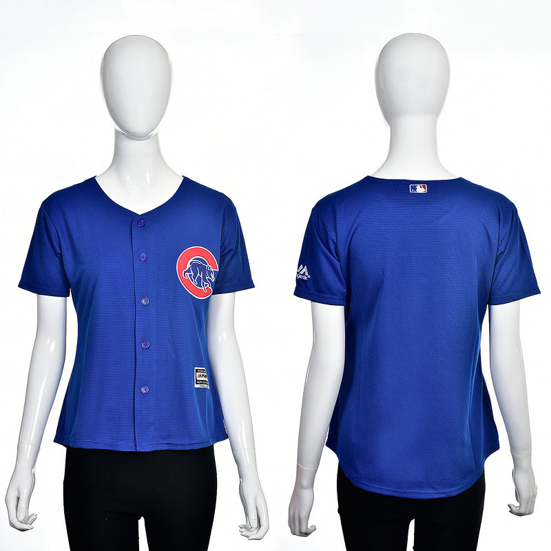 Women's Chicago Cubs Royal 2016 Cool Base Team Jersey