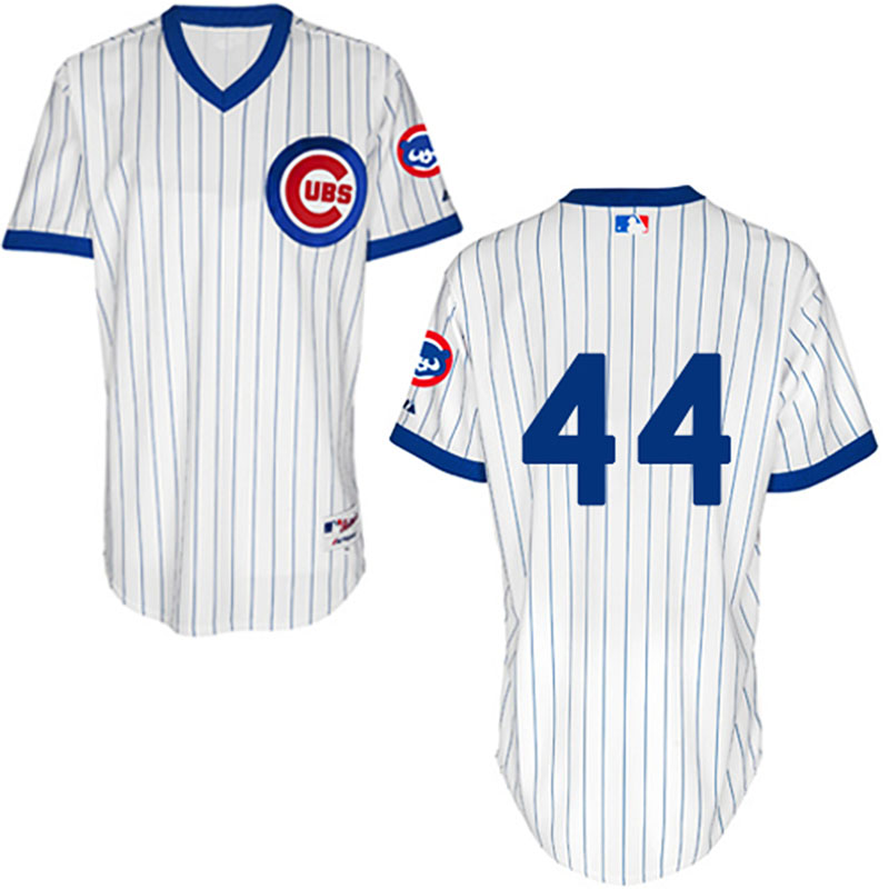 Chicago Cubs #44 Anthony Rizzo Men's Authentic White 1988 Turn Back The Clock Majestic MLB Jersey