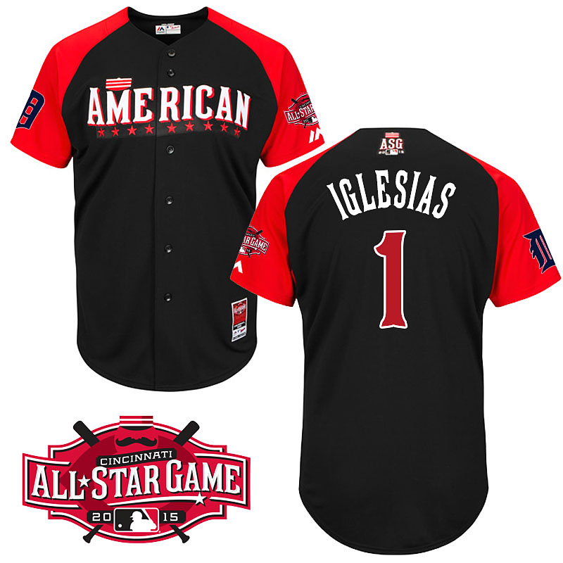 2015 MLB All Star American Detroit Tigers #1 Jose Iglesias Jersey