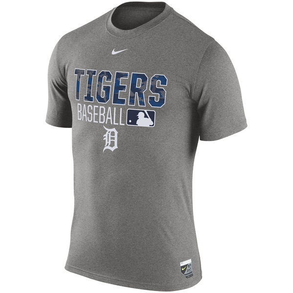 Detroit Tigers Gray Wordmark Issue Performance T-Shirt