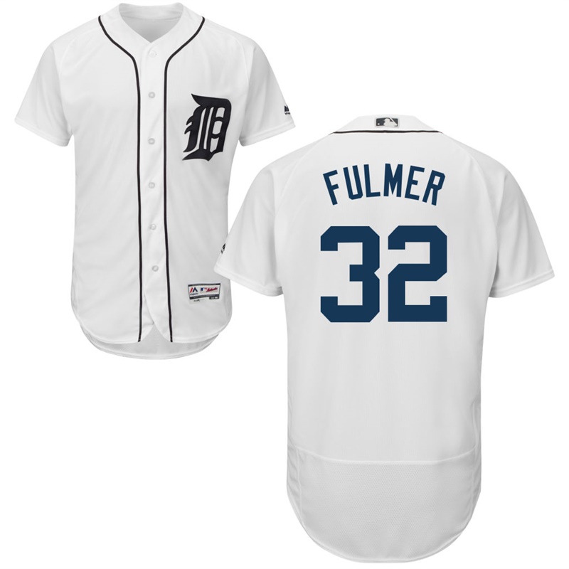 Detroit Tigers Michael Fulmer #32 Home White Authentic Collection Flex Base Jersey