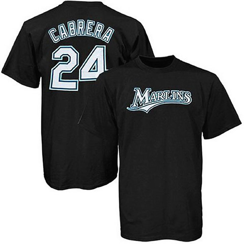 Detroit Tigers #24 Miguel Cabrera Black Fashion Jersey