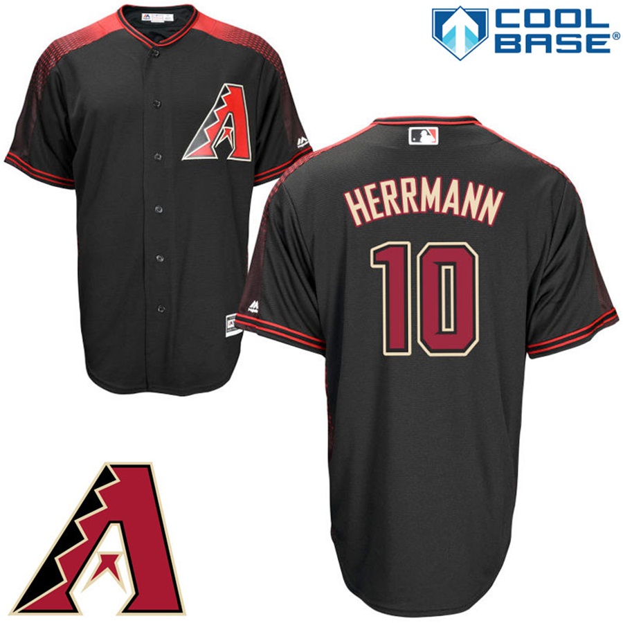 Arizona Diamondbacks #10 Chris Herrmann Black Official Cool Base Player Jersey