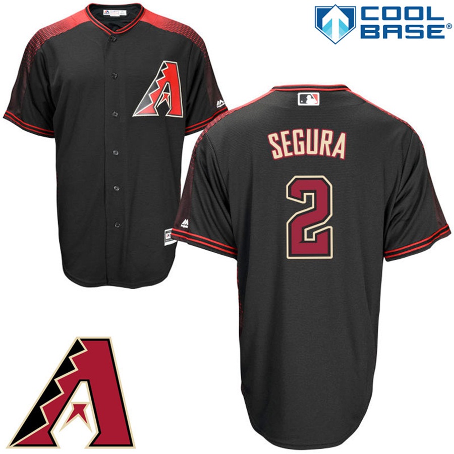 Arizona Diamondbacks #2 Jean Segura Black Official Cool Base Player Jersey