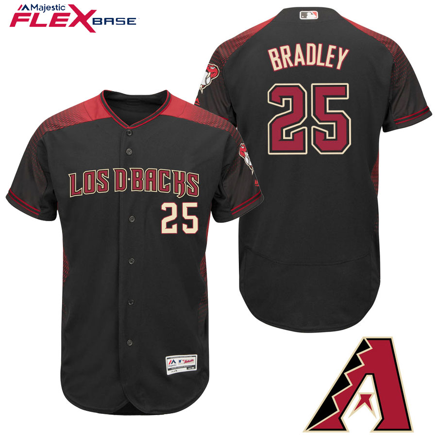 Arizona Diamondbacks #25 Archie Bradley Black Hispanic Heritage Flex Base Player Jersey