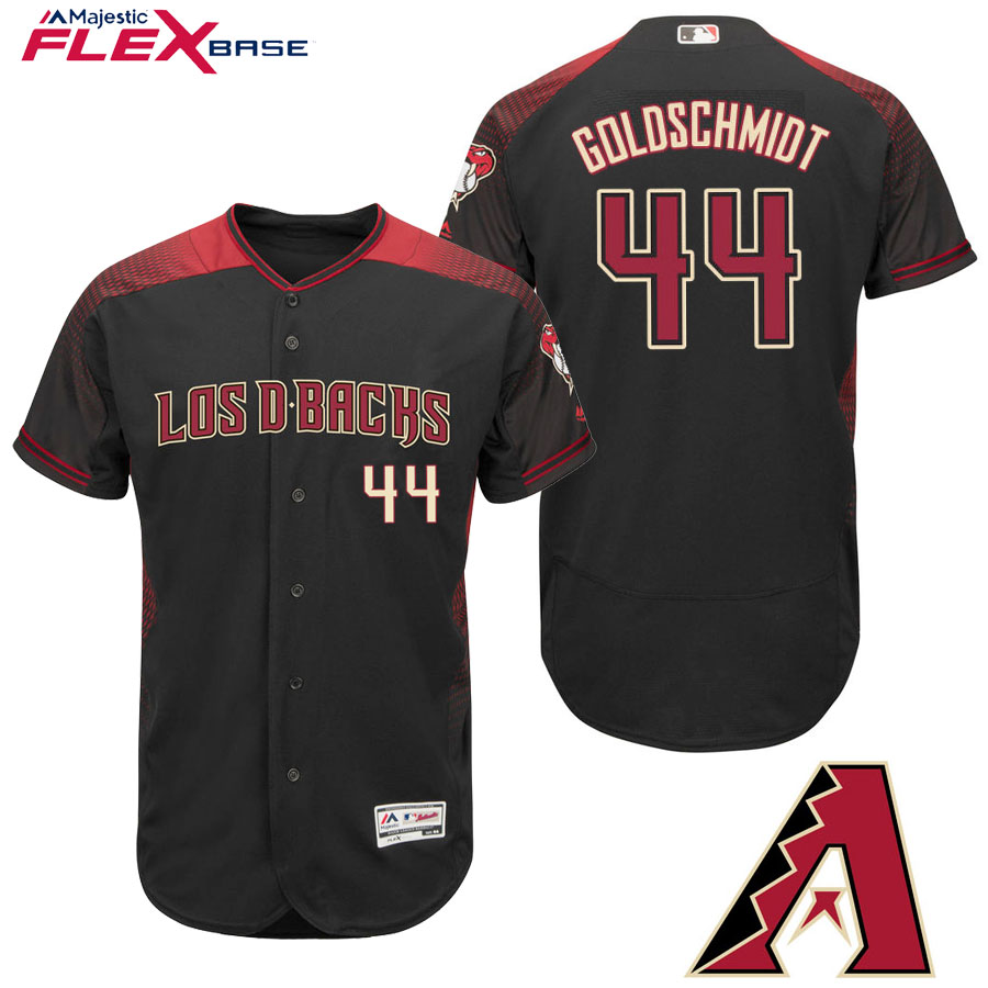 Arizona Diamondbacks #44 Paul Goldschmidt Black Hispanic Heritage Flex Base Player Jersey