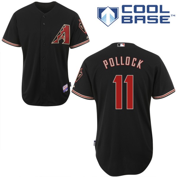 Arizona Diamondbacks #11 A.J. Pollock Black Alternate Cool Base Jersey