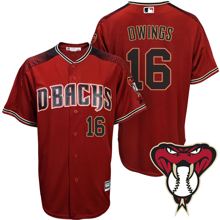 Arizona Diamondbacks #16 Chris Owings Red Cool Base Alternate Jersey