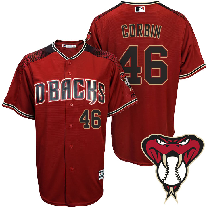 Arizona Diamondbacks #46 Patrick Corbin Red Cool Base Alternate Jersey