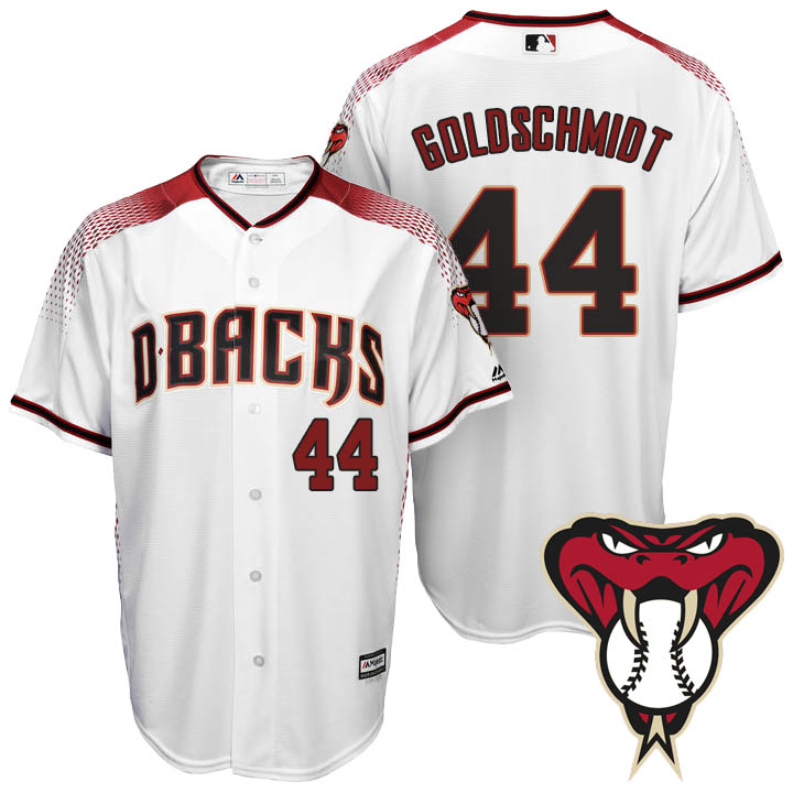 Arizona Diamondbacks #44 Paul Goldschmidt White Cool Base Home Jersey