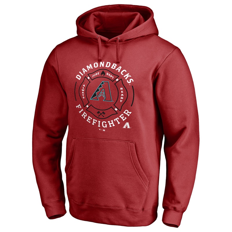 Arizona Diamondbacks Red Firefighter Aunthetic Pullover Hoodie