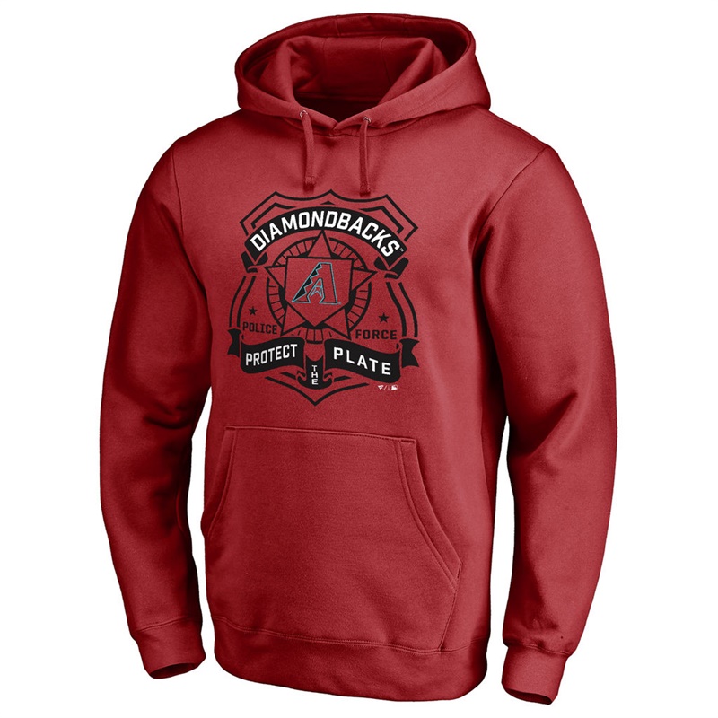 Arizona Diamondbacks Red Police Badge Aunthetic Pullover Hoodie