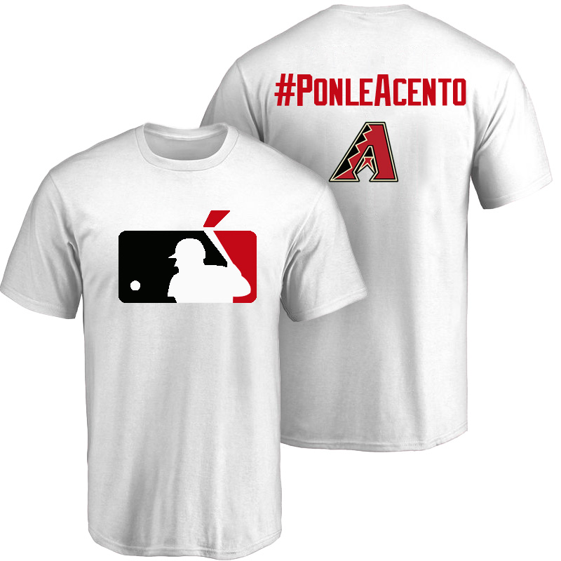 Arizona Diamondbacks White Hispanic Heritage Month PonleAcento T-Shirt