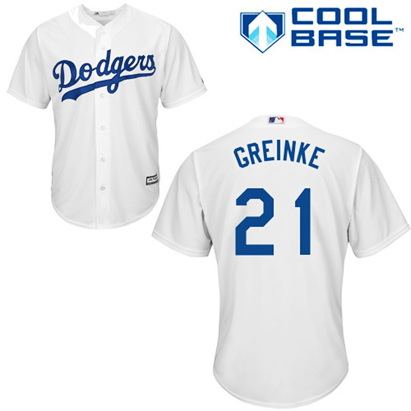 2015 MLB Los Angeles Dodgers #21 Zack Greinke Jersey