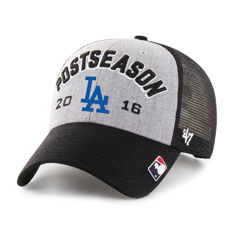 Los Angeles Dodgers Gray Black 2016 NL West Division Champions Locker Room Adjustable Hat