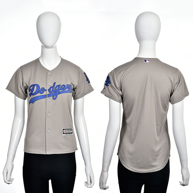 Women's Los Angeles Dodgers Gray 2016 Cool Base Team Jersey