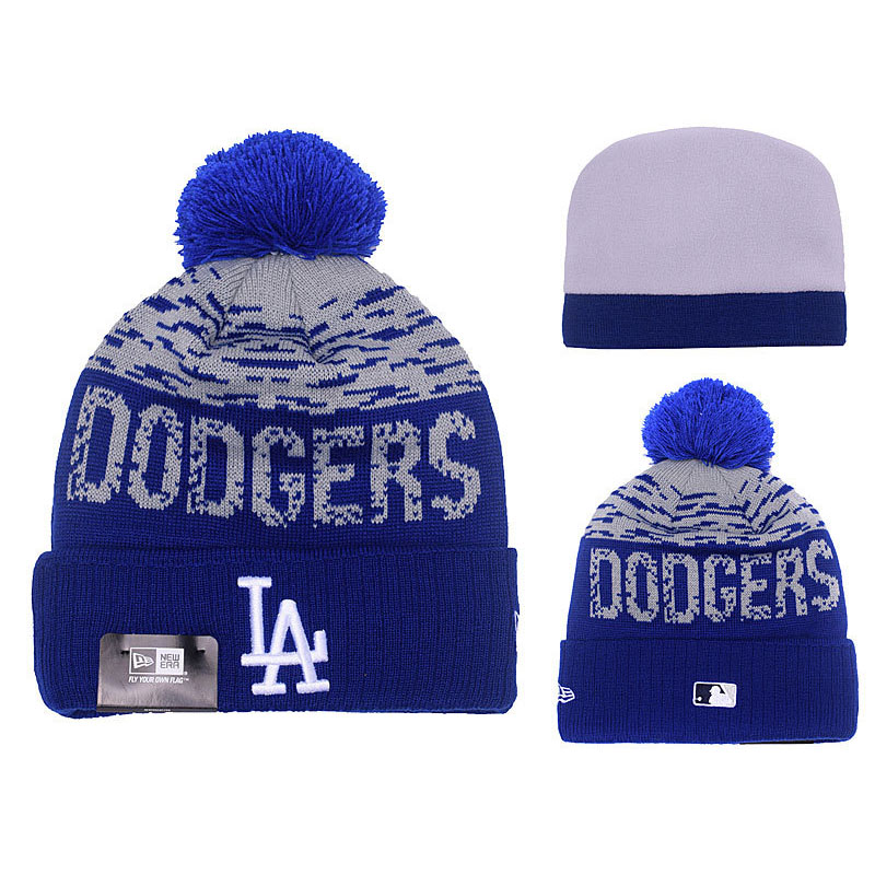 Los Angeles Dodgers Royal Clubhouse Cuffed Knit Hat With Pom